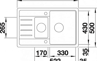 Мойки Legra 6S Compact, Алюметаллик   521303